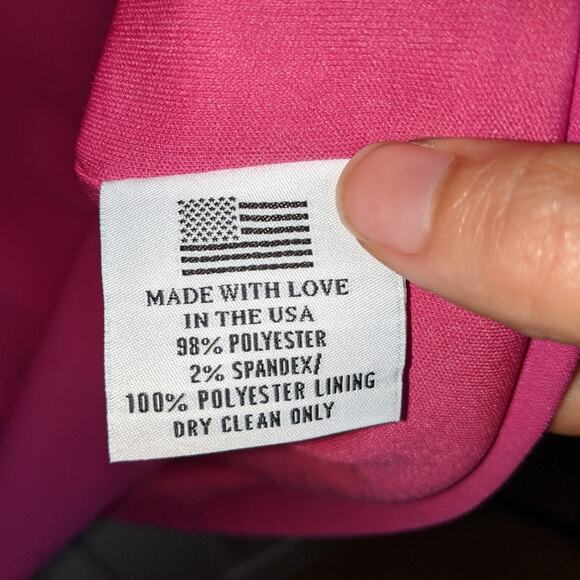 Camilyn Beth Fuchsia Ruffle Neckline Scoop Back Empire Waist The Go Go Dress 2 - Picture 9 of 14